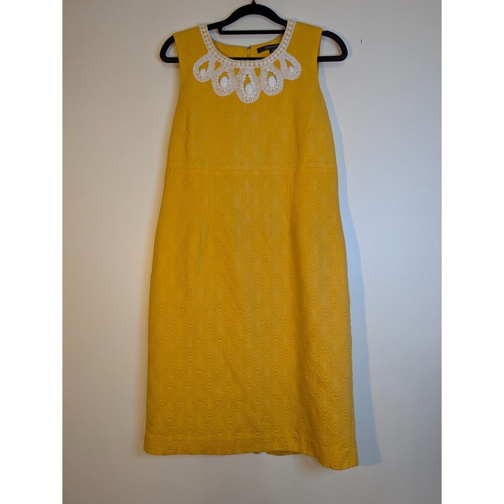 Vintage Chadwicks Marigold 2pc Dress Set Size 8 Mod Cottagecore Old Money 60s - Picture 6 of 14